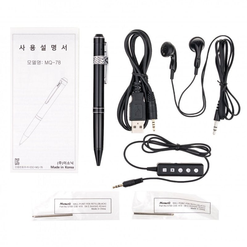 Esonic MemoQ MQ-78, Digital voice recorder pen, 16 hrs battery