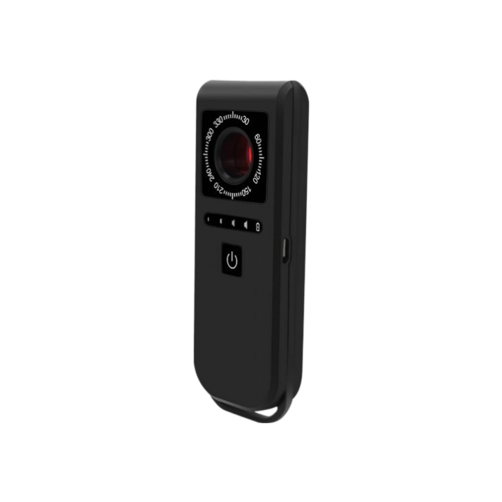 Wired or wireless hidden camera detector 