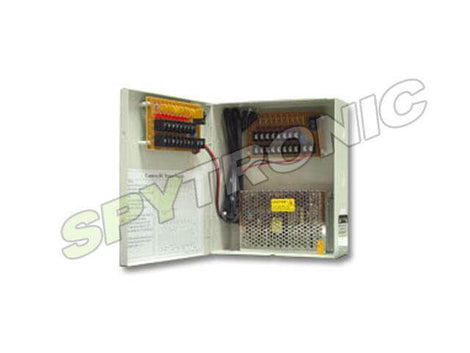 Boîte de distribution d’énergie CC 12V 16 caméras 18A
