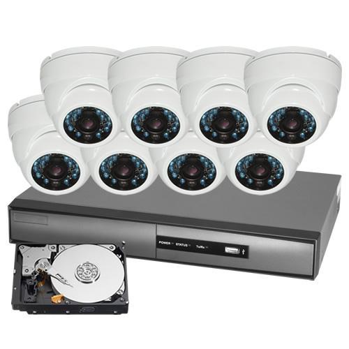 Ensemble complet 8 caméras 2MP avec DVR et disque dur Ensemble complet 8 caméras 2MP avec DVR et disque dur