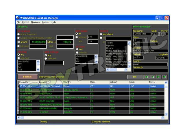 Gestionnaire de base de données des Stations Mondiales Gestionnaire de base de données des Stations Mondiales