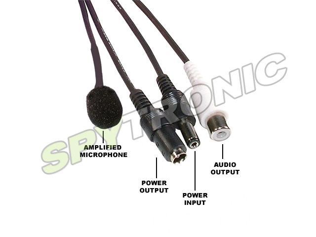Mini-micro amplifié pour entrée RCA (Coupe-vent) Mini-micro amplifié pour entrée RCA (Coupe-vent)