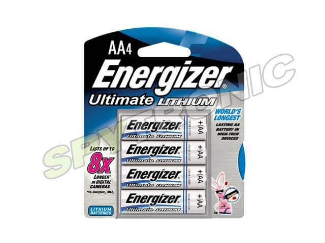 4 piles longue durée Energizer Ultimate Lithium AA
