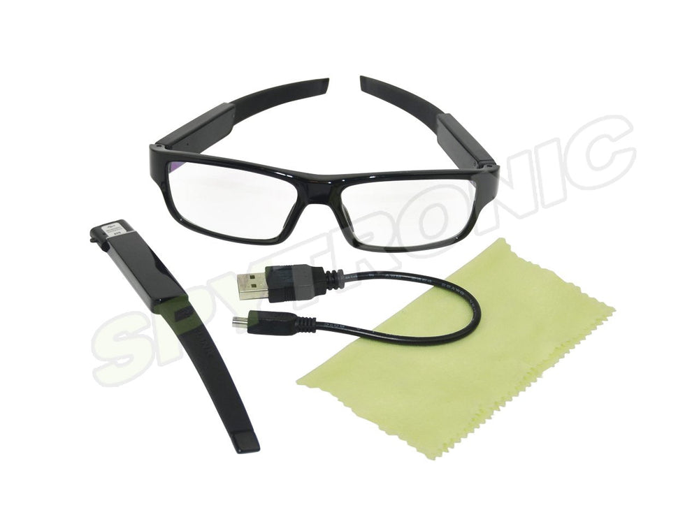 Caméra cachée lunettes HD avec batterie extensible et 16Gb