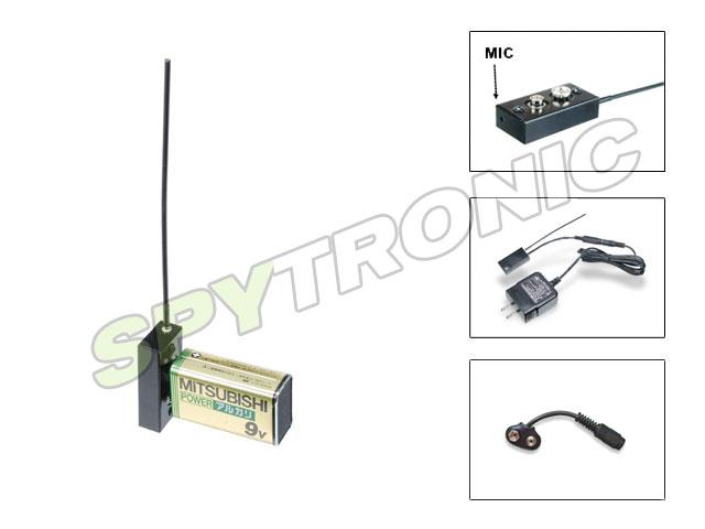 Émetteur UHF micro professionnel (9V)