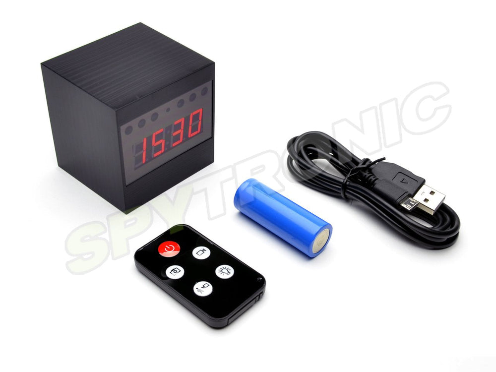 Horloge numérique avec caméra cachée 1080p