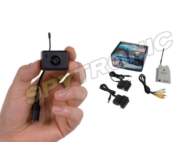 Mini-caméra sans fil 1.2G couleur avec audio