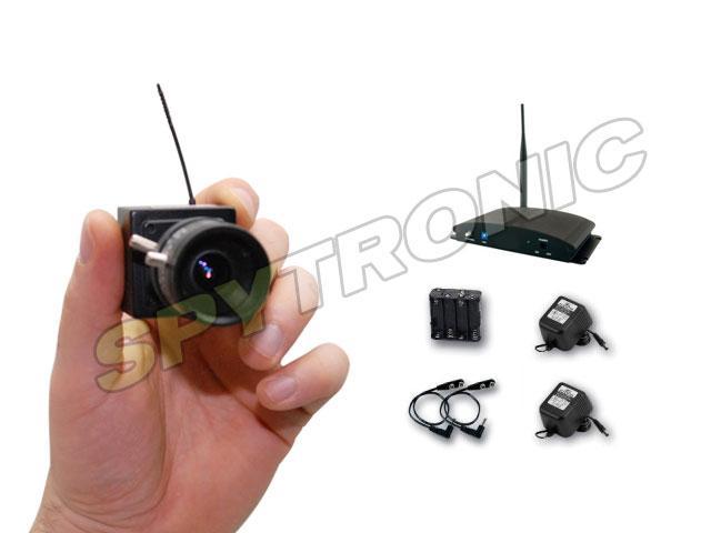Mini-caméra sans fil 5.8GHz couleur (varifocale)