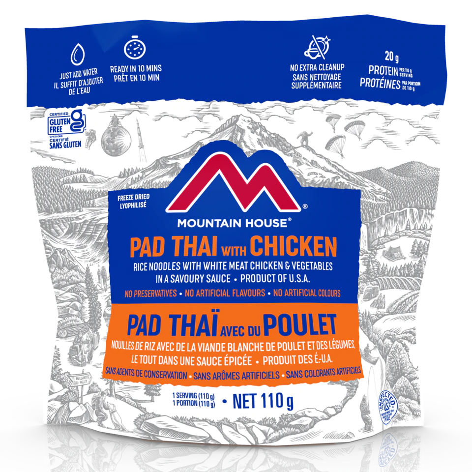 Pad Thaï au poulet Moutain House Repas Lyophilisée