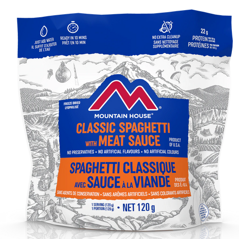 Spaghetti Classique avec Sauce à la Viande Mountain House